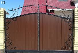 Фото 4. Ворота с калиткой, въездные, распашные