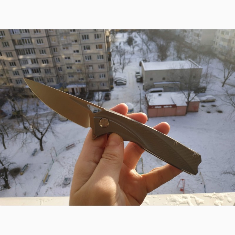 Фото 3. Складной нож twosun ts107 (S90V, титан)