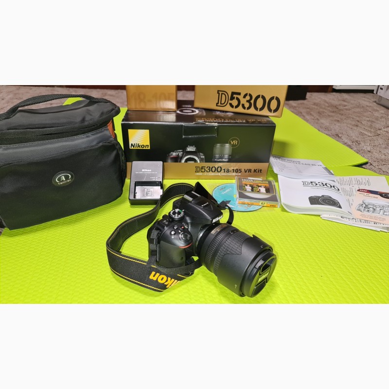 Фото 9. Продам Фотоаппарат Nikon D5300 18-105 VR kit б/у, отличное состояние, полная комплектация