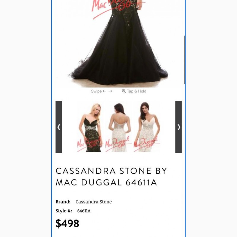 Фото 8. Вечірня сукня американського бренду Mac Duggal, фасон рибка. Знижка 50%