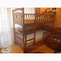 Детская кровать деревянная двухъярусная (Карина)