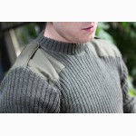 Продам шерстяной военный свитер (олива) Англия