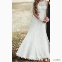 Кружевное свадебное платье, цвет айвори