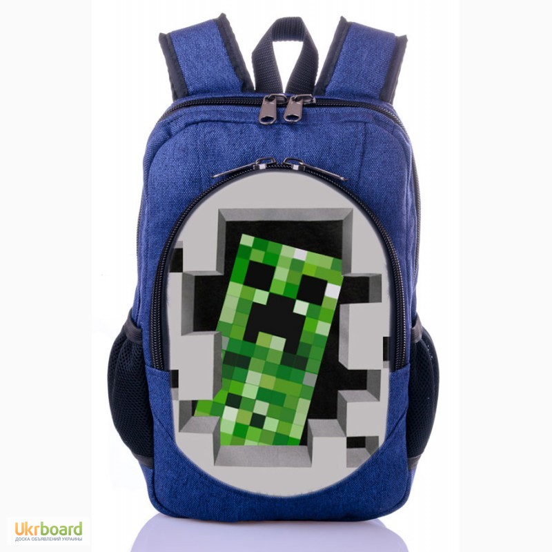 Фото 10. Школьный рюкзак принт Майнкрафт | MineCraft