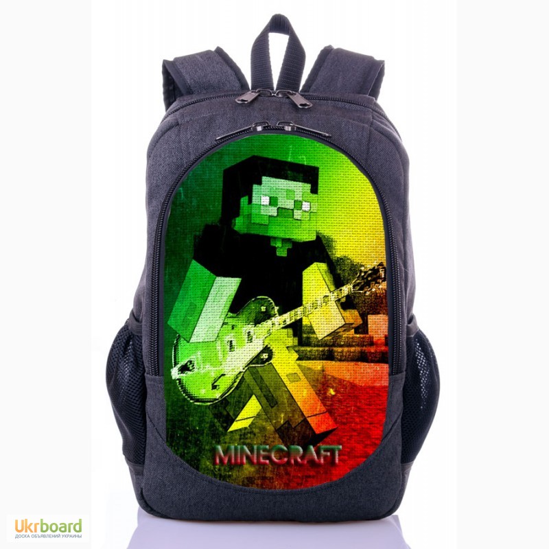 Фото 13. Школьный рюкзак принт Майнкрафт | MineCraft