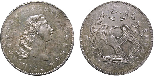 Фото 3. Инвест. серебряная монета США от АМС. Копия первого доллара. Редкость