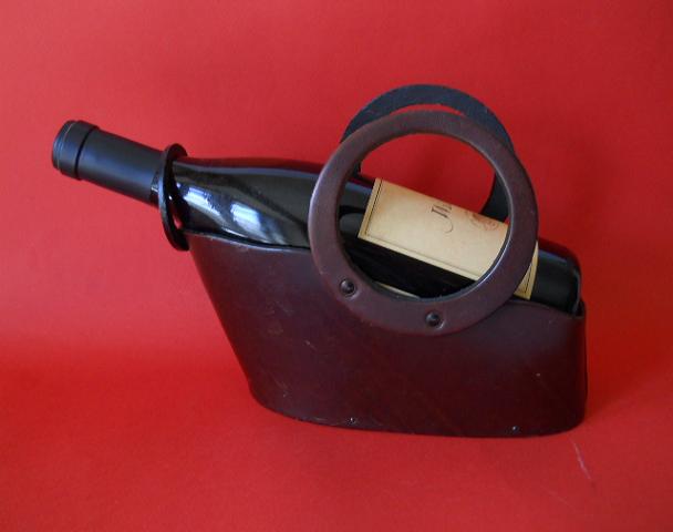 Фото 6. Винтажный набор для вина из кожи