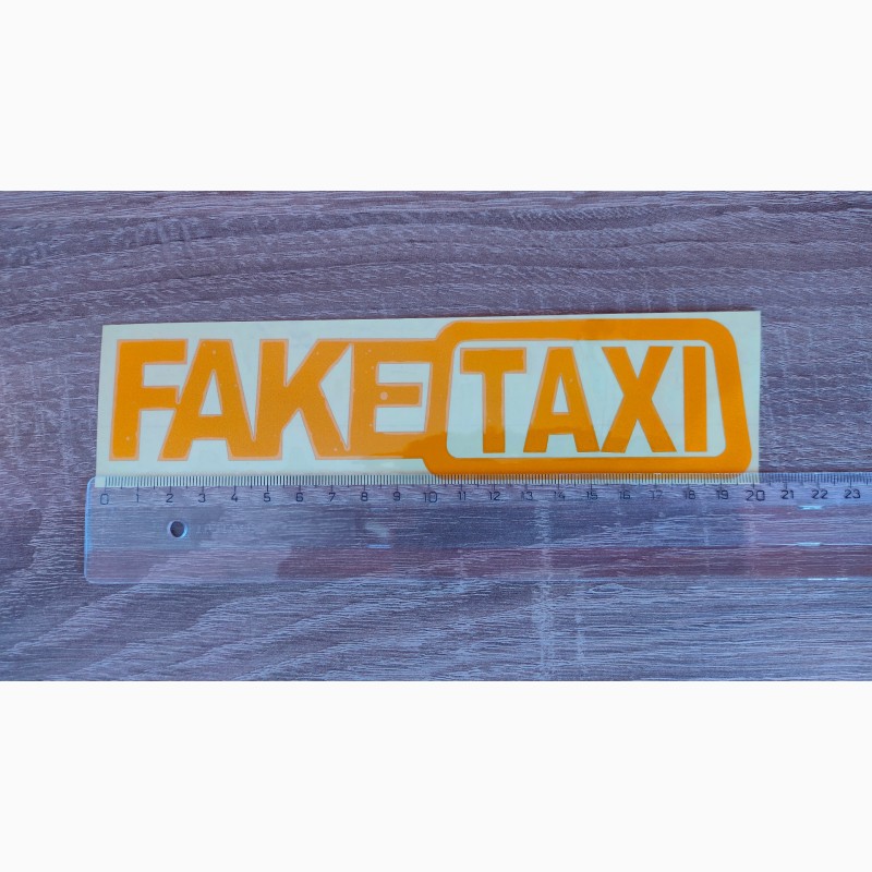 Фото 5. Наклейка на авто FakeTaxi светоотражающая Тюнинг авто