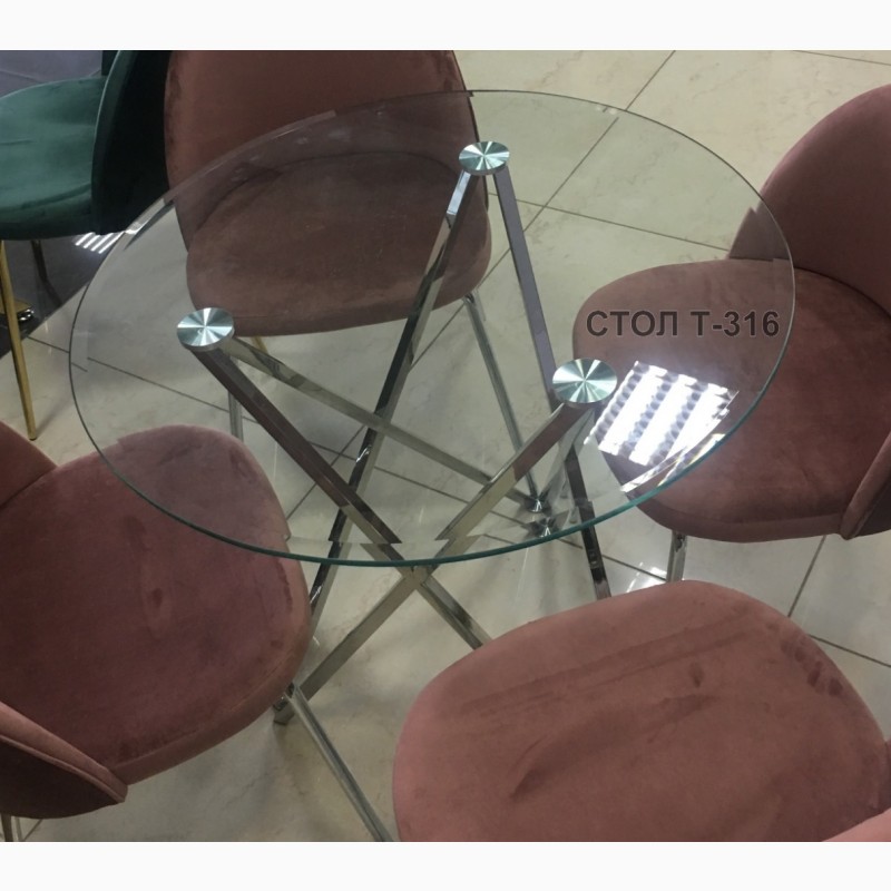 Фото 3. Торг, ціна договірна, Кухонний круглий скляний стіл Т-316 стіл т-315 та т-317