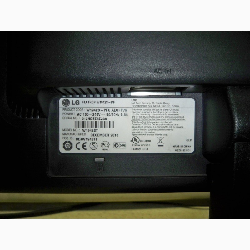 Фото 7. Продам мониторы TFT(LCD) Samsung 19 дюймов, широкоформатные