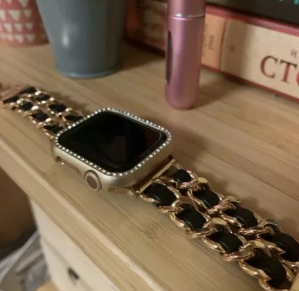 Фото 18. Мега модный Стильный трендовый Ремешок-браслет для Apple Watch Шанель Chanel Ремінці Metal