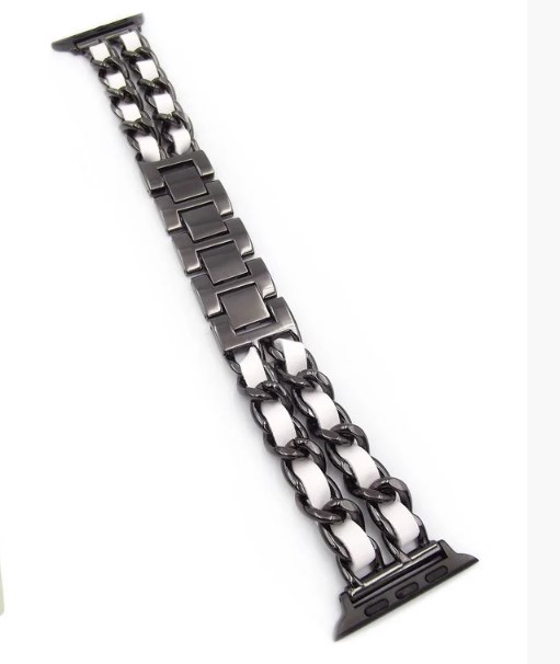 Фото 5. Мега модный Стильный трендовый Ремешок-браслет для Apple Watch Шанель Chanel Ремінці Metal