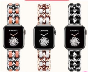 Фото 8. Мега модный Стильный трендовый Ремешок-браслет для Apple Watch Шанель Chanel Ремінці Metal
