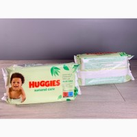 Детские влажные салфетки HUGGIES NATURAL CARE 56шт/уп. Великобритания Оригинал в826