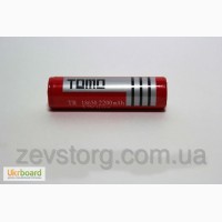 Аккумулятор(АКБ) TR-18650 TOMO 3, 7 вольт 2200 мА/ч