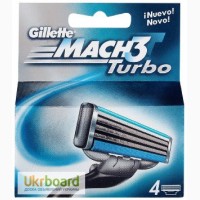 Лезвия Gillette Mach 3 Turbo 4 шт. Только Высокое качество
