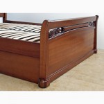 Роскошная деревянная двуспальная кровать Кристина