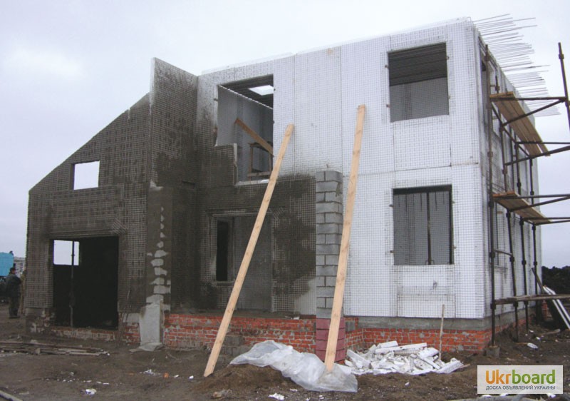 Фото 4. Строительство домов из 3 D панелей
