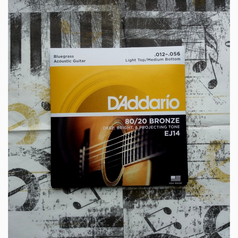 Фото 5. Струны для гитары D#039;Addario EJ15, EJ16, EJ26