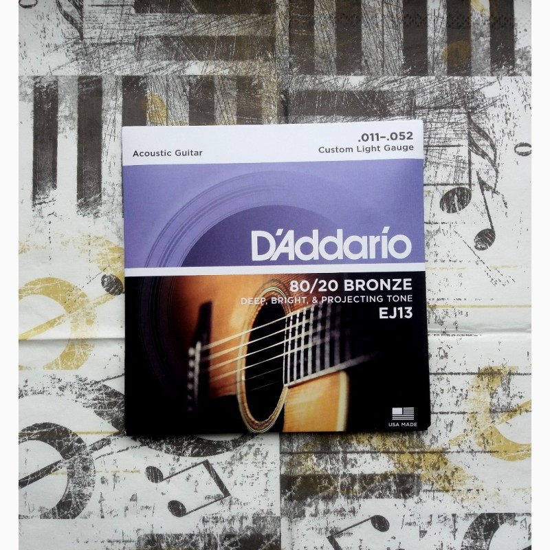 Фото 6. Струны для гитары D#039;Addario EJ15, EJ16, EJ26