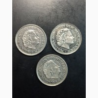 1 гульден 1967-1980г. 3 монеты. Нидерланды