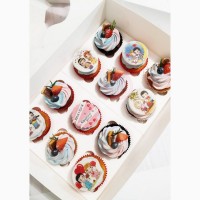 Подарок на 14 февраля капкейки на заказ Киев день влюбленных торты на заказ