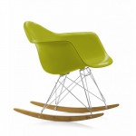 Кресло-качалка Тауэр R дизайнерские пластиковые на деревянных полозьях для дома Украина