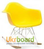 Фото 6. Кресло-качалка Тауэр R дизайнерские пластиковые на деревянных полозьях для дома Украина