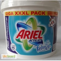 Ariel (порошок у відрі) 10кг, actilift febreze, порошок 130 стирок оптом
