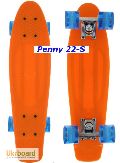 Фото 7. Скейт Penny 22-S skate board Cruiser Fish пенни 56 см светящиеся колеса