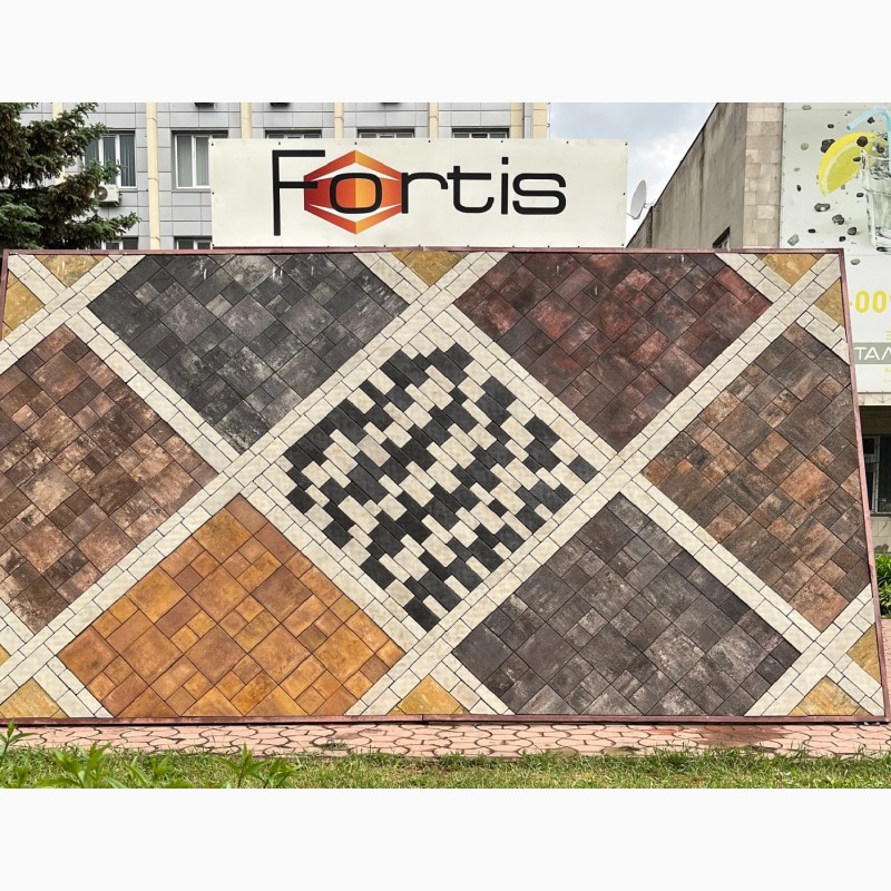 Плитка тротуарная купить в Харькове от производителя ЖБК 5 завод Фортис