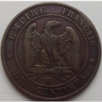 Франция 10 сантим 1853 г СОСТОЯНИЕ