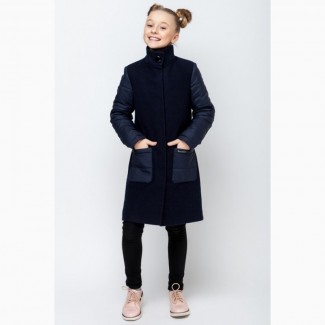 Стильное демисезонное пальто для девочки vpd-2 134-164 р
