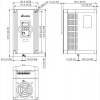 Преобразователь частоты 5.5кВт 380/380В - Delta (частотник, инвертор)