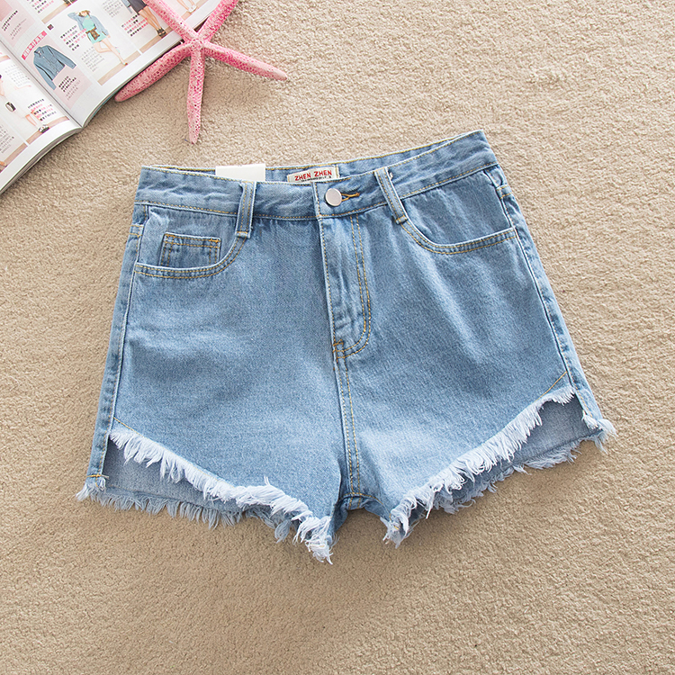 Фото 9. Женские джинсовые шорты с завышенной талией размера S, M, L