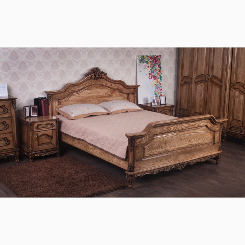 Фото 12. Деревянная двуспальная кровать Моника