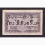 1 000 000 марок 1923г. 63507. Меране. Германия
