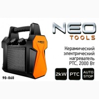 Neo Tools 2 кВт, PTC(90-060) обогреватель керамический, тепловентилятор, тепловая пушка