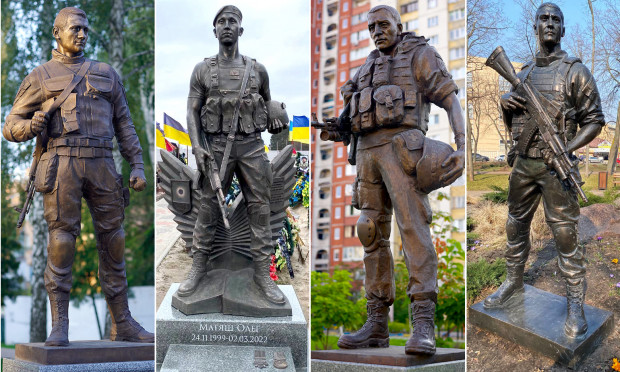Фото 3. Памятники военным Вооруженных Сил Украины ВСУ и героя АТО под заказ