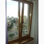 Окна деревянные, остекление балкона, установка окон, комплексная отделка балконов