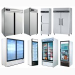 Холодильные и морозильные витрины, шкафы, морозильные лари, регалы