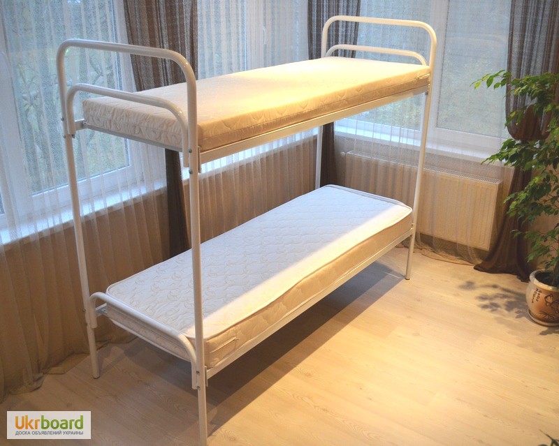 Фото 6. Кровати металлические недорого, двухъярусные кровати оптом, кровать для общежитий