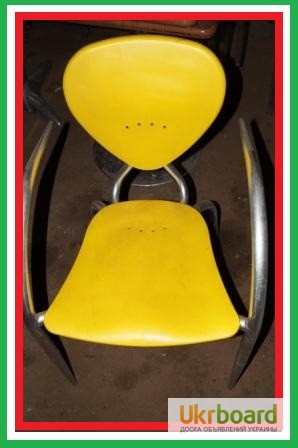 Пластиковые стулья дизайнерские б/у Simphony МВ Италия алюминиевый каркас