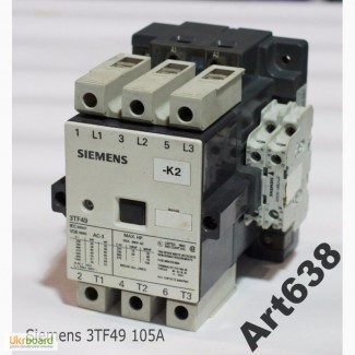 Пускатель контактор Siemens 3TF49 105А