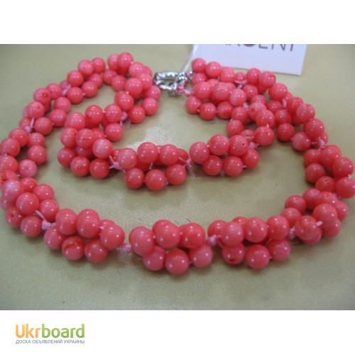 Фото 3. Ожерелье из коралла розового, коралл натуральный, цвет нежно розовый Коралл - натуральн