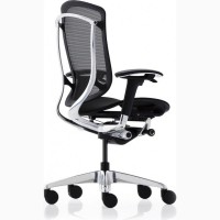 Кресло офисное OKAMURA CONTESSA BLACK, полированное, спинка/сетка, сидение/ткань