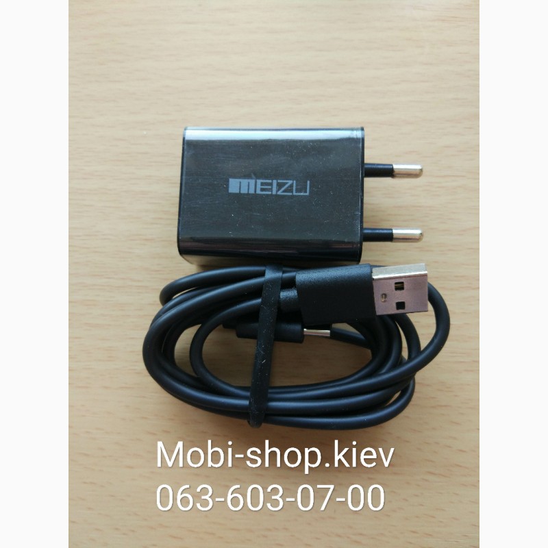 Фото 7. Зарядка СЗУ USB Meizu с кабелем Type-C 2A