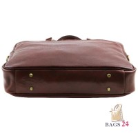 Кожаный портфель для ноутбука Tuscany Leather TL141241 (темно синий)