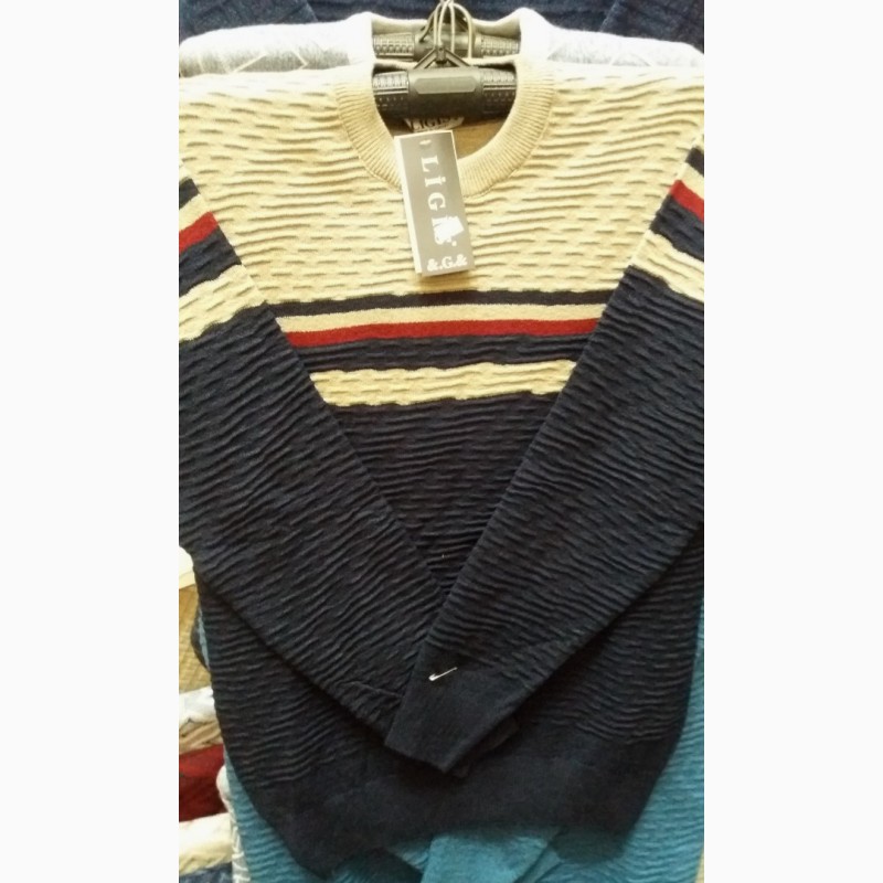 Мужской свитер батал, Турция, размеры 50 - 58, цвета разные