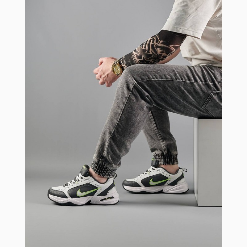 Фото 8. Nike Air Max Monarch IV White Grey Green - кроссовки мужские
